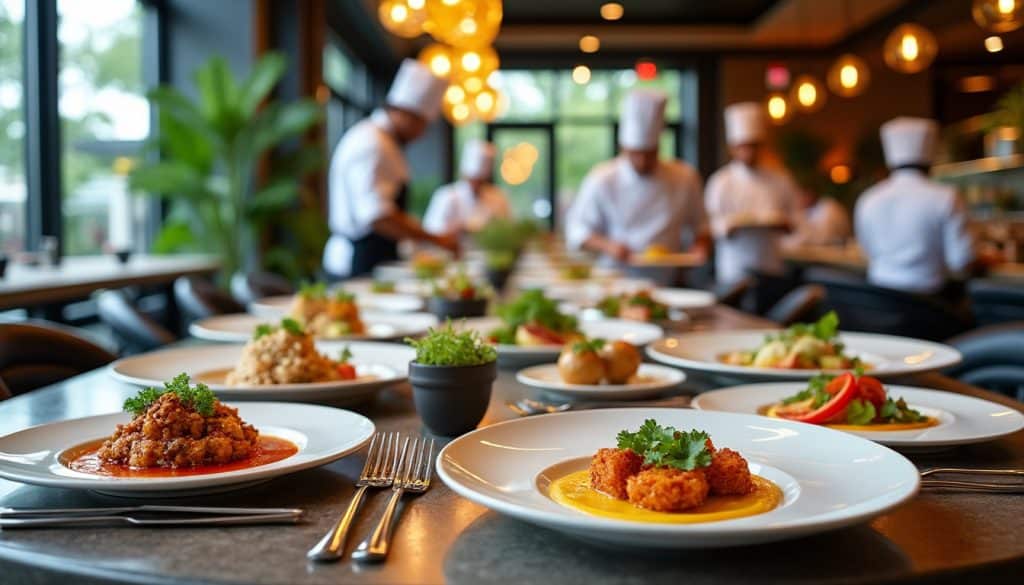 découvrez notre restaurant d'application proposant des menus variés et créatifs, préparés par nos étudiants en formation culinaire, pour une expérience gastronomique unique à prix abordable.