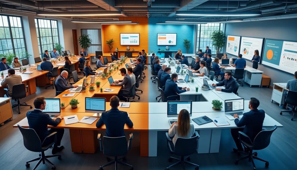 découvrez les différentes approches et solutions comparées pour l'organisation du travail, afin d'optimiser la performance et la collaboration en entreprise.